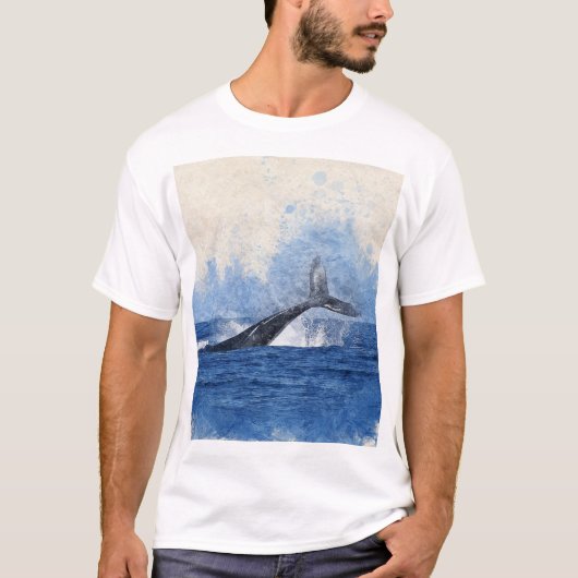クジラTシャツ Tシャツ (正面)