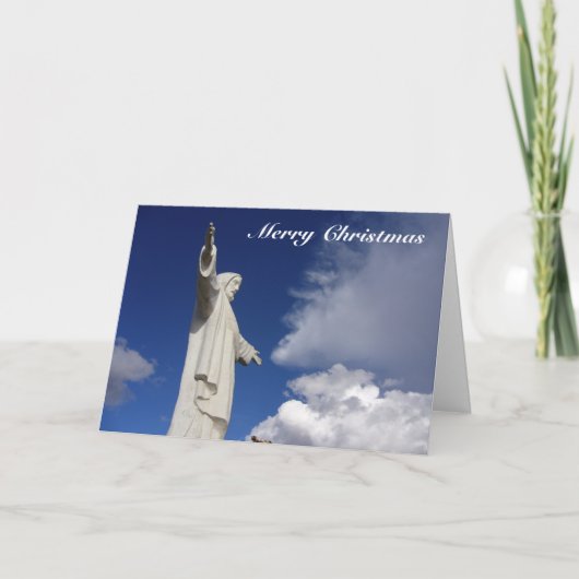 クスコクリスマス像 シーズンカード (正面)