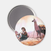 クスコペルーラマ写真 マグネット (正面/裏面)