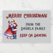 クスコムメリークリスマス スパークリングワインラベル (シングルラベル)