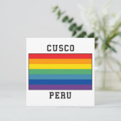 クスコ, ペルー 旗 招待状 (スタンド正面)