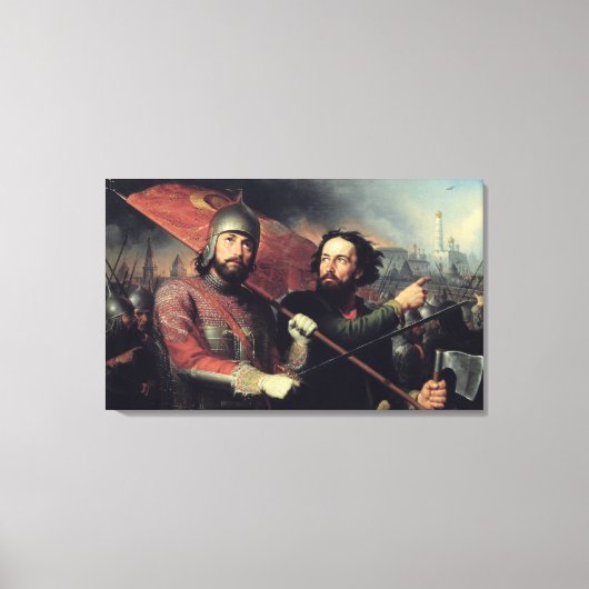 クズマミン&ドミトリーポザースキーのナショナル キャンバスプリント (正面)