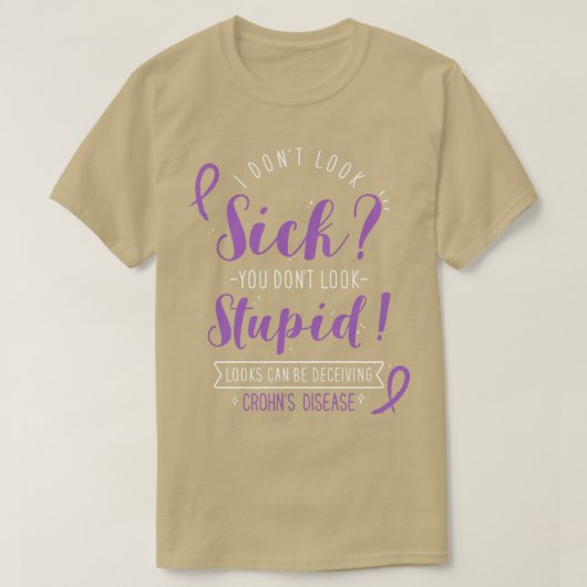 クズ病は病気には見えない Tシャツ (デザイン正面)