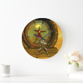 クセニアはハイパリオンの砂漠でタイタンと出会う ラージ壁時計 (ホーム)