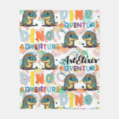 クセノタルソサウルス恐竜アドベンチャー フリースブランケット (正面)