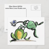 クソッ！カエル来の口からカエルの口へ ポストカード (正面/裏面)