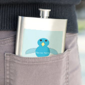 クソムブルー誕生日ボーイシックフラスコ フラスク (インサイチュ)