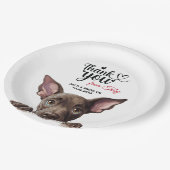 クソロイツクインティ犬 ペーパープレート (アングル)