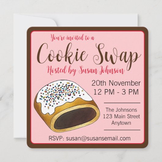 クチディーティ クチダーティ イタリアン フィグ クリスマス クッキー 招待状 (正面)