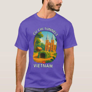 クチトンネル ホーチミンシティ地域 ベトナム アジアを代表するランドマーク Tシャツ