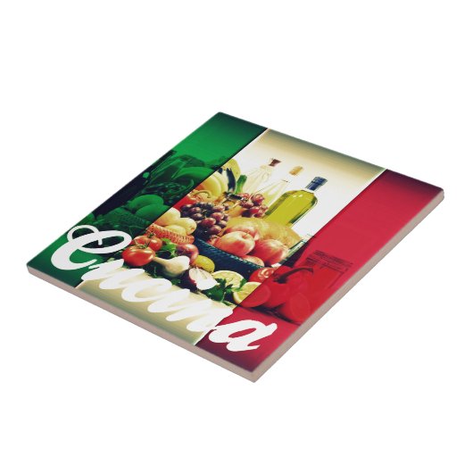 クチナイタリアン国旗 タイル (側面)