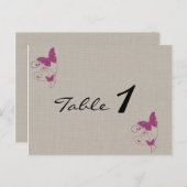 クチナシの輝き蝶々 ウェディングテーブルナンバー ポストカード (正面/裏面)