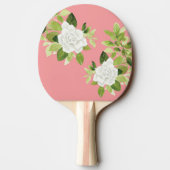 クチナシ岬ジャスミンフローラ花水色 卓球ラケット (裏面)