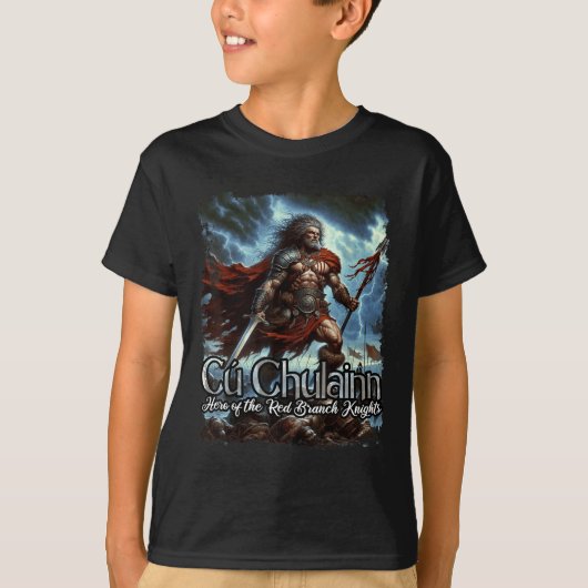 クチュラインセルティックアイルランド神話の戦争の神 Tシャツ (正面)