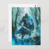 クチュライン「ウルスターのケルトの英雄の戦士 ポストカード (正面/裏面)