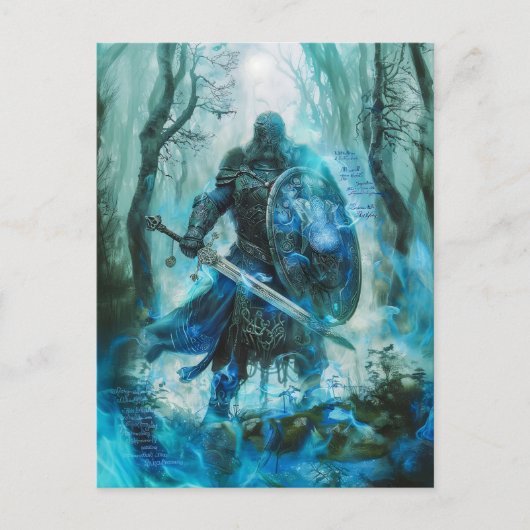 クチュライン「ウルスターのケルトの英雄の戦士 ポストカード (正面)