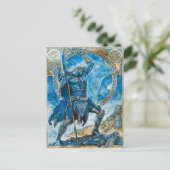 クチュライン「ウルスターのケルトの英雄の戦士 ポストカード (スタンド正面)