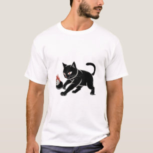 クチンピックルボールクラブマンガキャットデザインフード付きスウェットシャツ Tシャツ