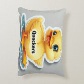 クッおもしろいカーよくはしゃぐズユーモアのある- & Duck Pillow アクセントクッション (裏面(縦))