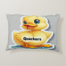 クッおもしろいカーよくはしゃぐズユーモアのある- & Duck Pillow アクセントクッション