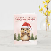 クッカクリスマス カード (黄色い花)