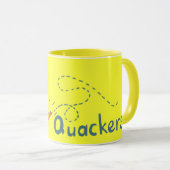 クッカー明るい黄色のアヒルのマグカップ マグカップ (正面右)