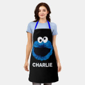 クッキパーソナライズされたー怪物 |水彩の傾向 エプロン (着用した状態)