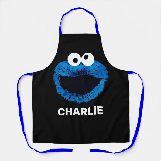 クッキパーソナライズされたー怪物 |水彩の傾向 エプロン (正面)