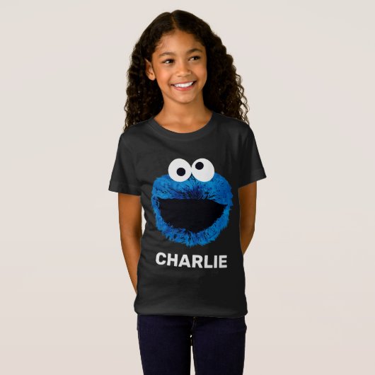 クッキパーソナライズされたー怪物 |水彩の傾向 Tシャツ (正面フル)