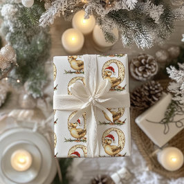 クッキングクリスマスダックレターQクリスマス ラッピングペーパー