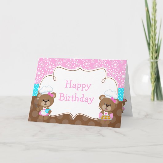 クッキングシェフベアパーティー カード (正面)