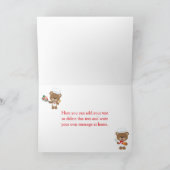 クッキングシェフベアパーティー サンキューカード (内部)