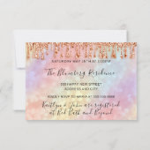 クッキングパーティーシェフ ゴールデンキッチン ホログラフ ローズ 招待状 (裏面)