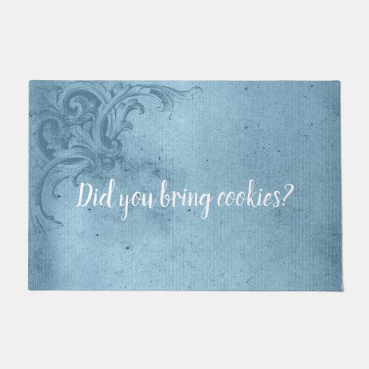 クッキーおもしろい持ってきたか? ドアマット (正面)