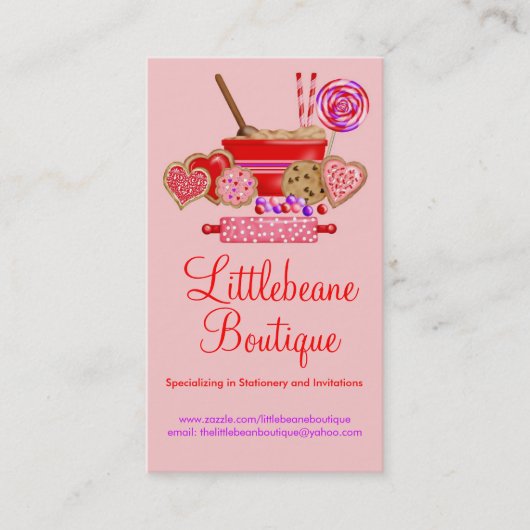 クッキーおよび菓子ビジネステレホンカード コーリングカード (正面)