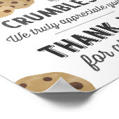 クッキーがどんなに落ちてもサインは ポスター (角)