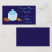 クッキーが付いている微笑のクッキー用の瓶 名刺 (正面/裏面)