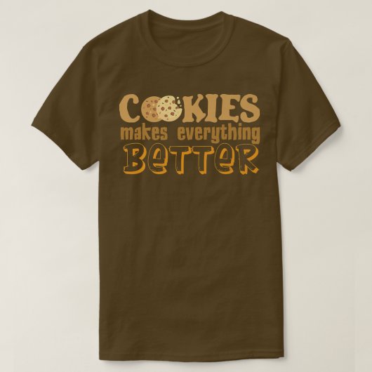 クッキーが全てを良くする クッキー作り バーカー Tシャツ (デザイン正面)