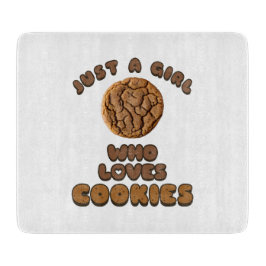 クッキーが大好きな女の子 カッティングボード