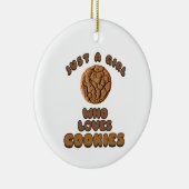 クッキーが大好きな女の子 セラミックオーナメント (右)