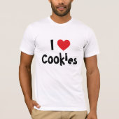 クッキーが大好きレッドハート Tシャツ (正面)