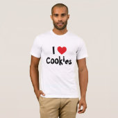 クッキーが大好きレッドハート Tシャツ (正面フル)