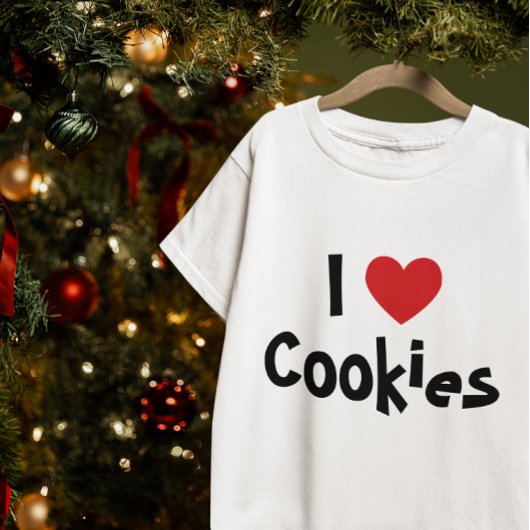 クッキーが大好きレッドハート Tシャツ