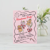 クッキーとカクテルクリスマスフレンドマスパーティー 招待状 (スタンド正面)