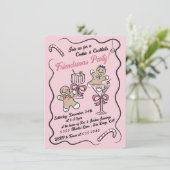 クッキーとカクテルクリスマスフレンドマスパーティー 招待状 (スタンド正面)