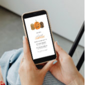 クッキーとカボチャ彫刻パーティの招待状 招待状