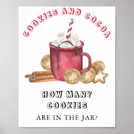 クッキーとココアいくつのクッキーを推測する ポスター