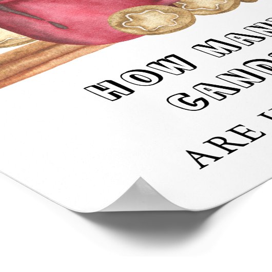 クッキーとココアお菓子の数を推測 ポスター (角)