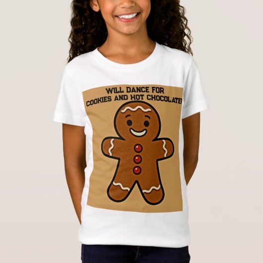 クッキーとココアのために踊ります Tシャツ (正面)