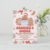 クッキーとココアのレトログルービークリスマスパーティ 招待状 (スタンド正面)